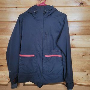 Flylow ski jacket womens small slate grey and salmon
